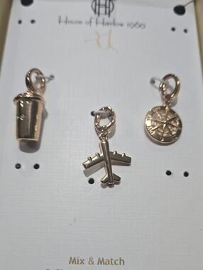 House of Harlow 1960 Gold Mix & Match Travel Charms